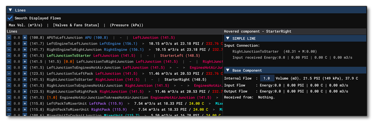 The Pneumatics Section Dedicated To Debuging Lines