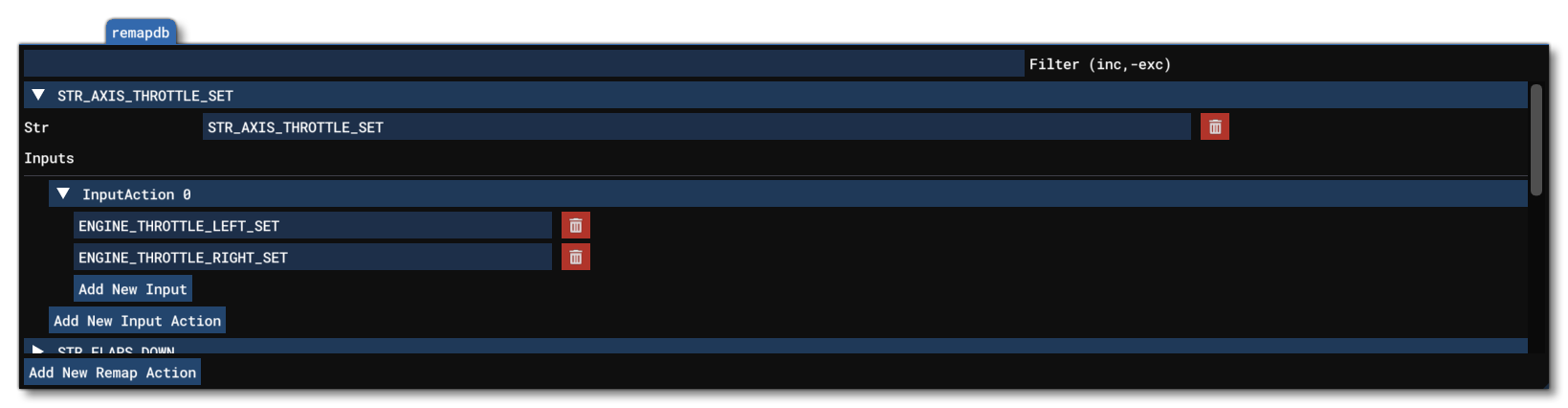 The RemapDB Tab