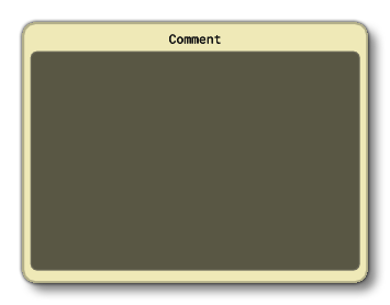 The Comment Node Graph Element