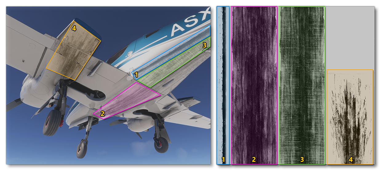 Mapping The Runway Dirt Texture To The Aircraft
