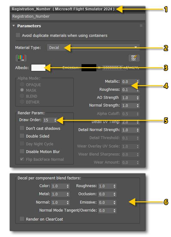 Registration Material Example