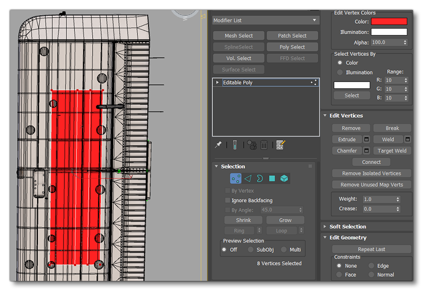 Using Vertex Colour To Set The Registration Colour