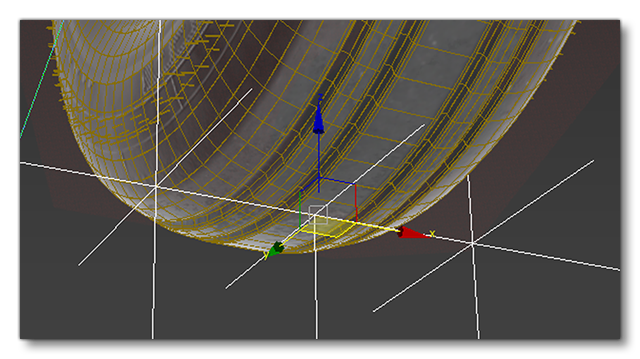 Example Showing The Position Of The Helper Points For Tire Deformation