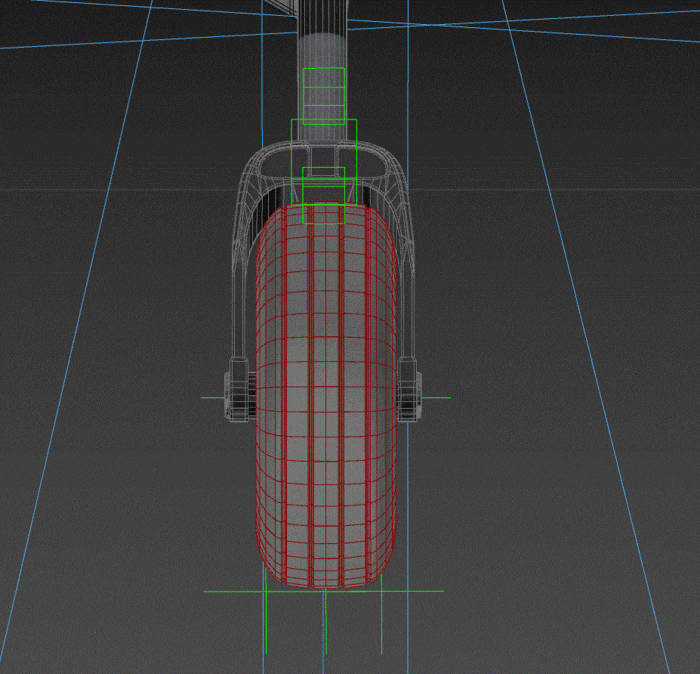 Animation Showing How The Deformation Matches The Landing Gear Animation Frames