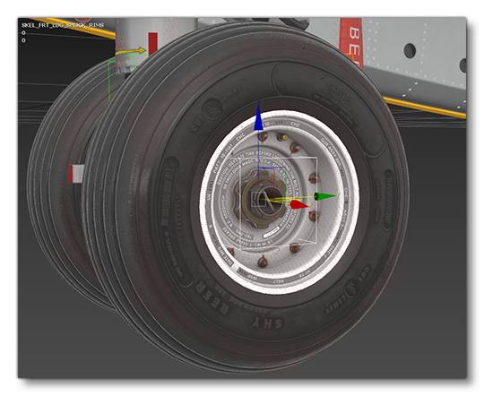 Illustration Of Bone Placement For Animating The Rims