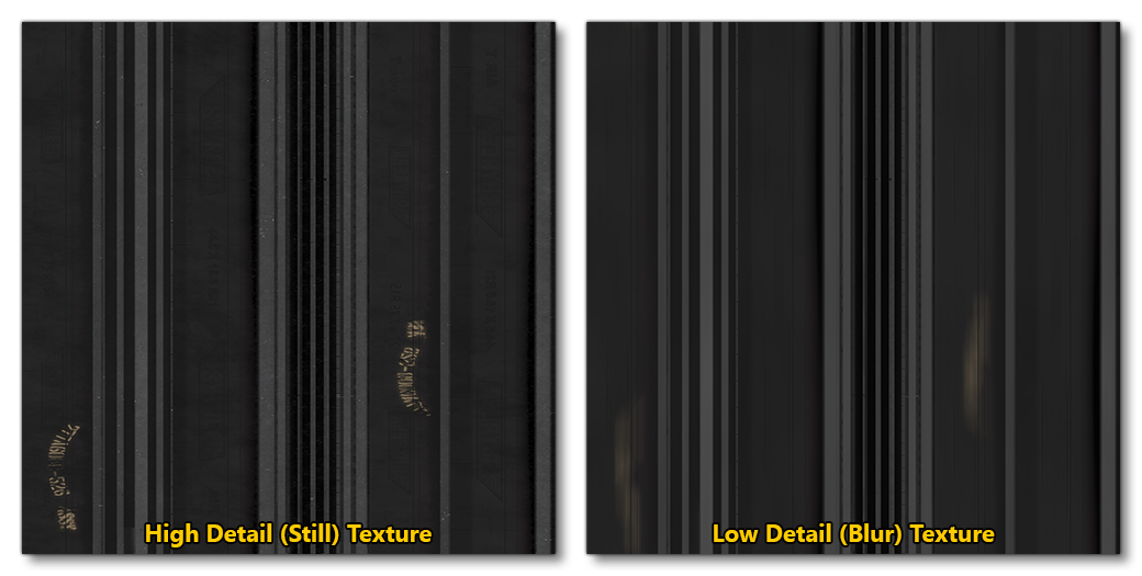 Example Of Tire Textures (Still and Blurred)