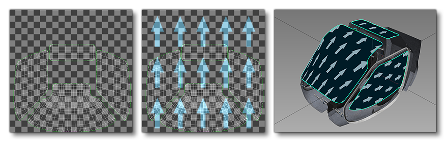 Windshield Rain UV Mapping