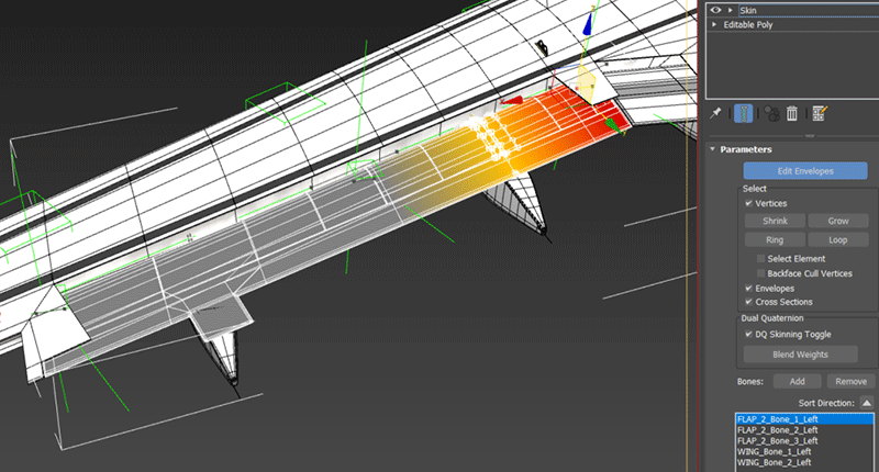 Skinning The Main Flaps