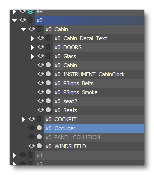 The Layer Hierarchy When Modeling A Cabin