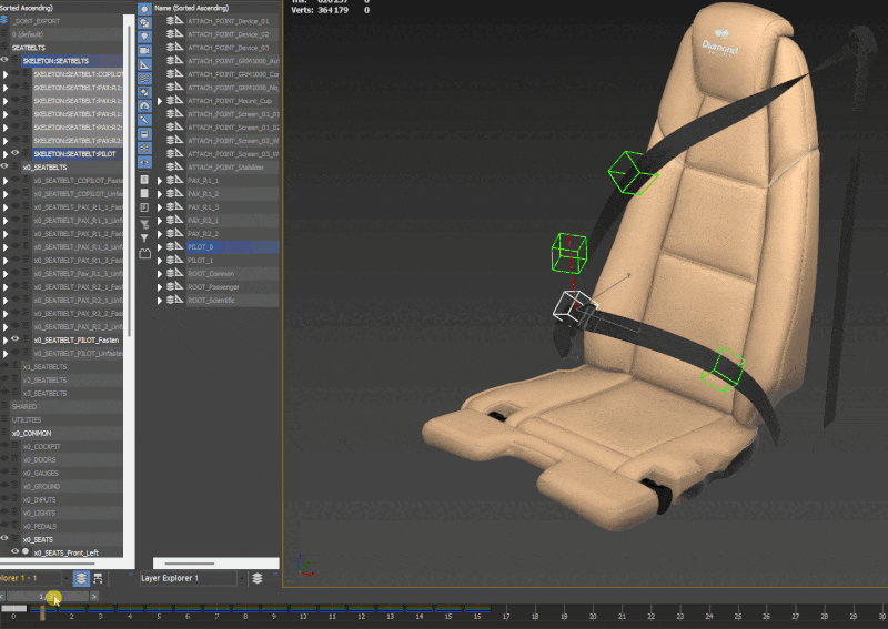 Seatbelt Animations Example