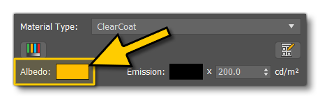 Setting The Albedo Colour For An Adaptive Material