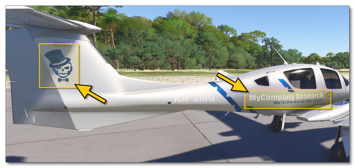 Example Of An Edited Livery On A Plane