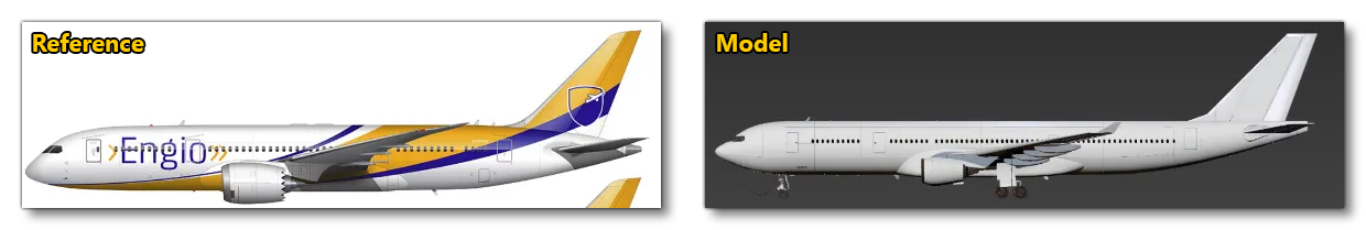 The Livery Reference And The Base Model It Will Be Applied To