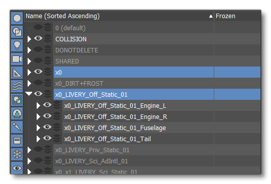 Example Of Layer Setup In 3DS Max