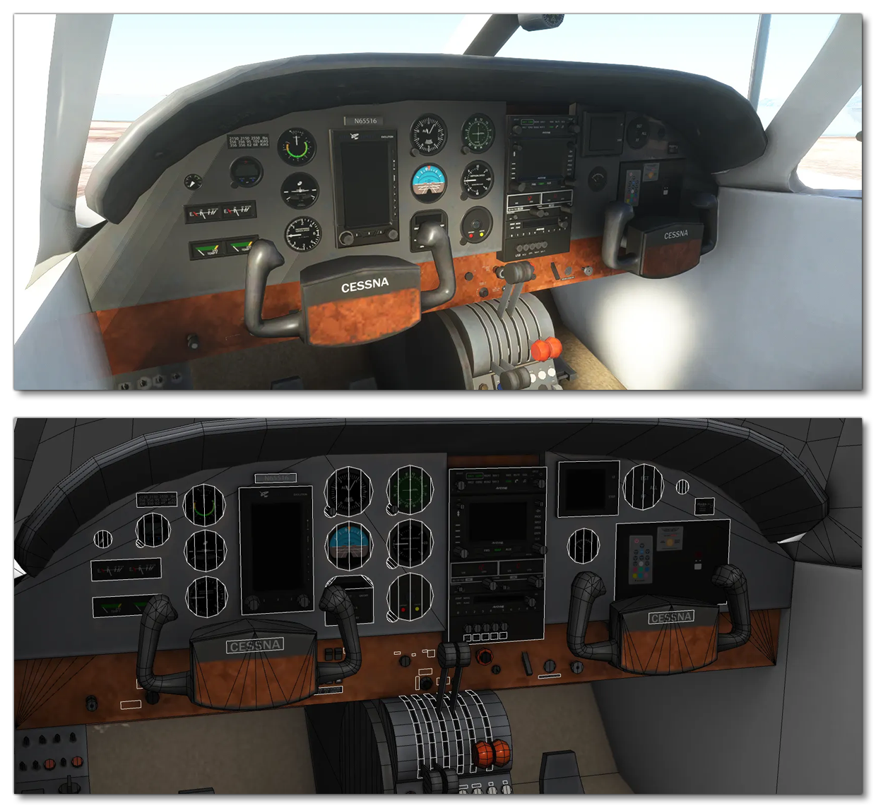 Example Cockpit Showing Decal Usage For Details Example Cockpit Showing Decal Usage For Details