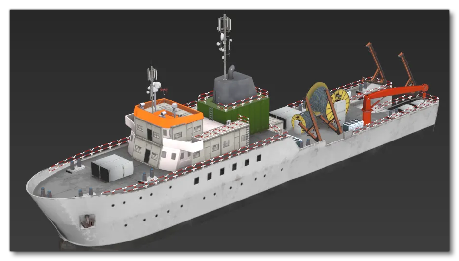 Model Boat With Close To 2 Million Tris