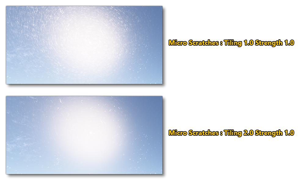 Example Illustrating How Tiling Affects Micro-Scratches