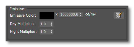 The Emission Swatch Colour Settings