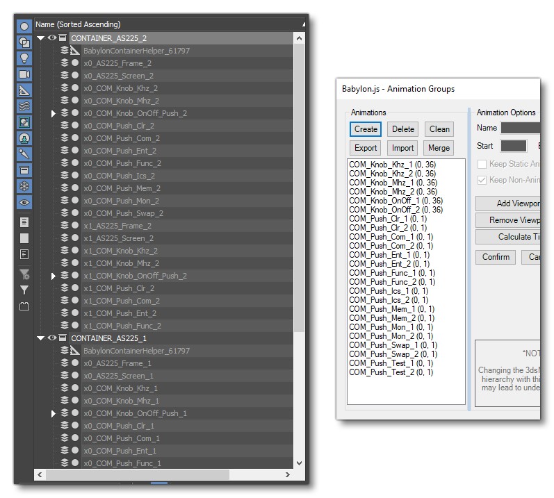 Suffixes Added On To Nodes And Animation Groupss