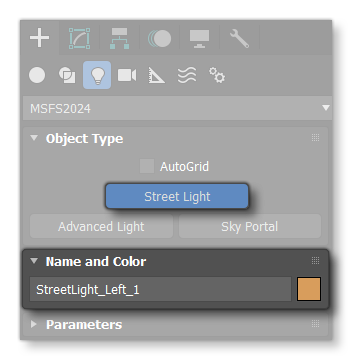 Picking And Naming A Light Type