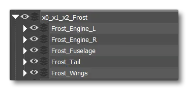 Layer Setup For The Frost LODS By Part