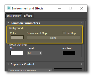 3DS Max Background Colour