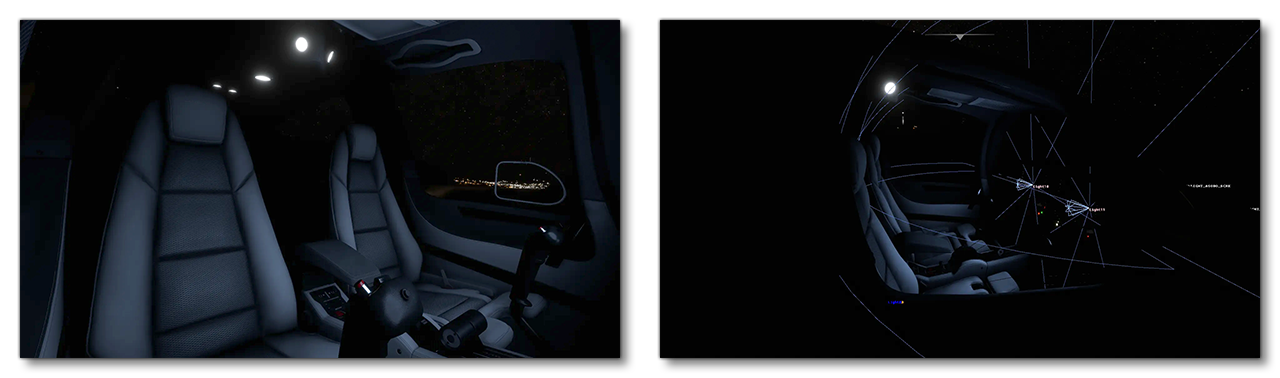 Example Showing How Screen Ambient Light Looks And Are Positioned