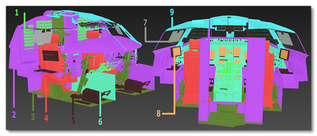 Bombardier CRJ 1000 Material Mapping Example