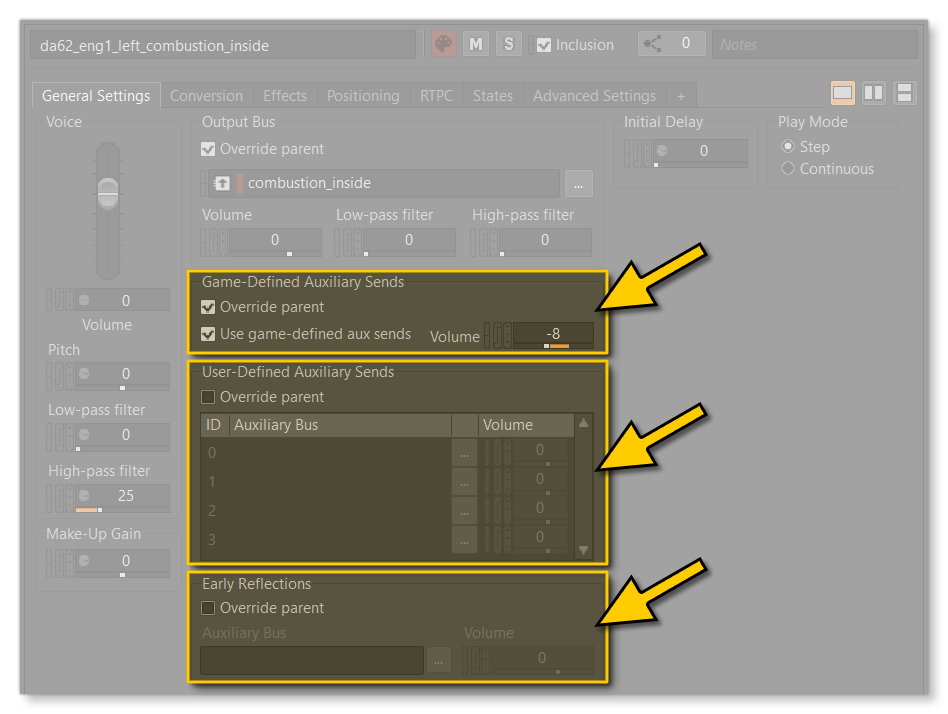 Removing Effects/Reverb From The Blend Container