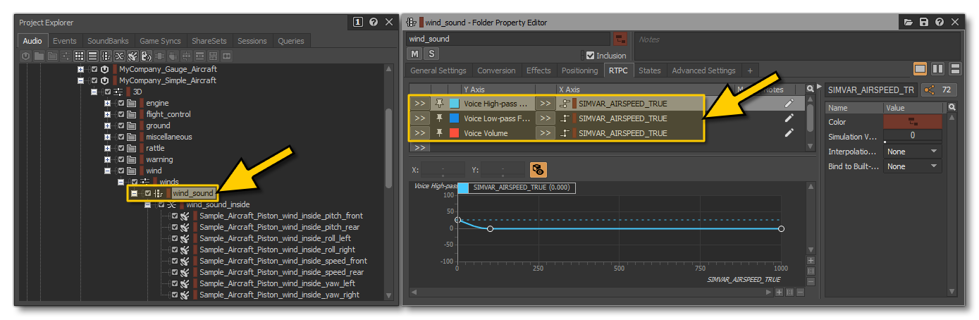 The Wind Sound Audio Setup In Wwise