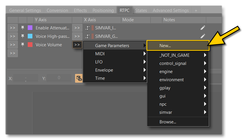 Creating Custom RTPC Parameters