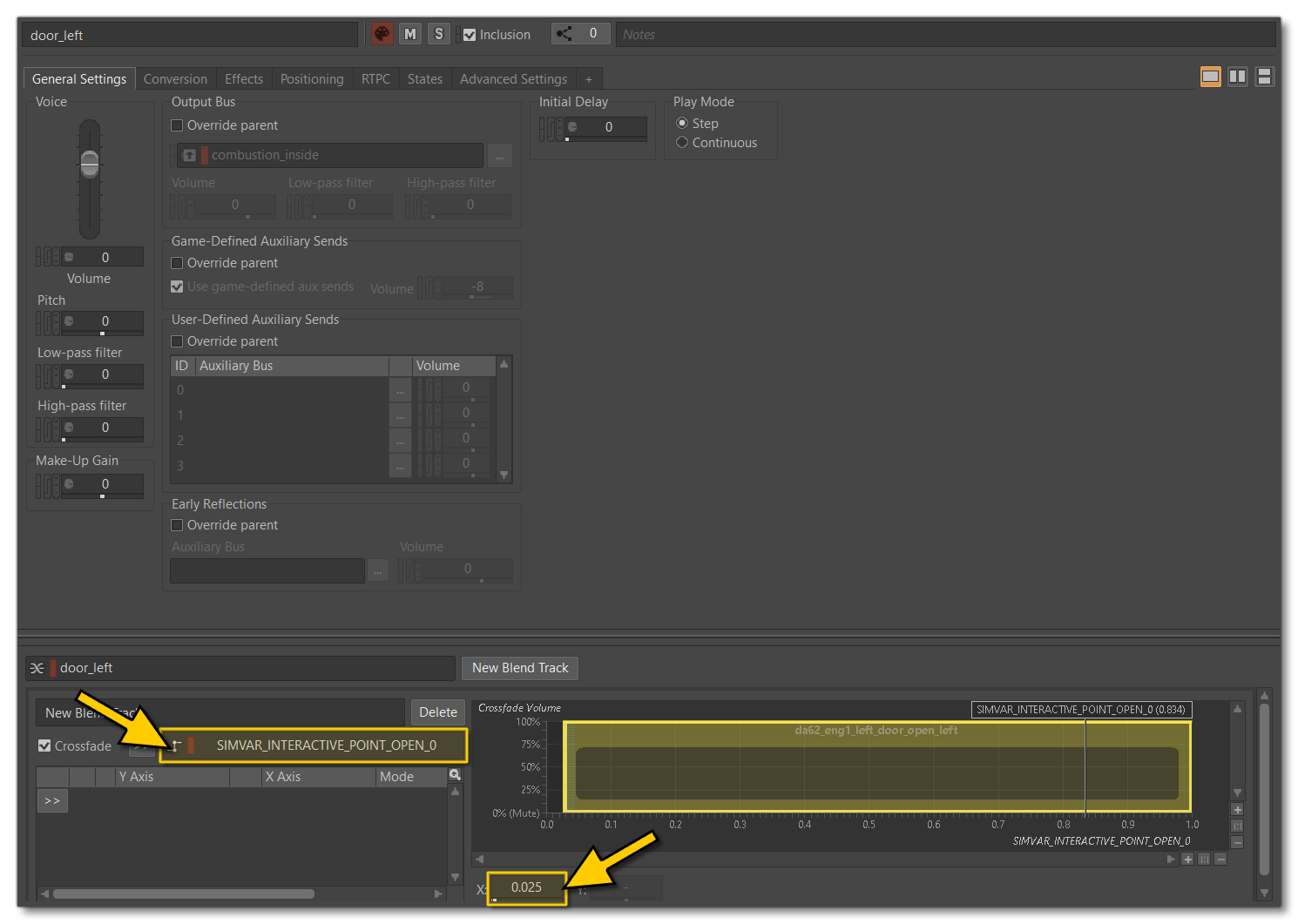 Adding A New Blend Track Using An Interactive Point RTPC SimVar