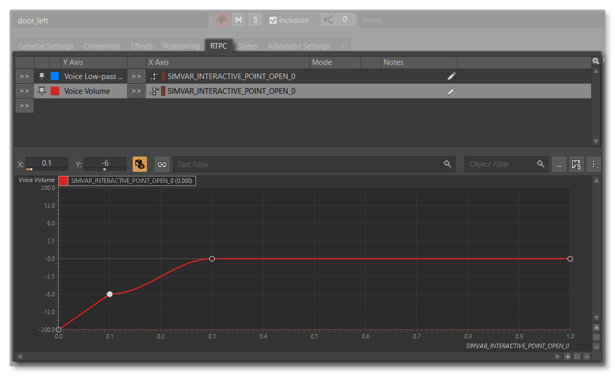 Setting Up Volume Curves Based On An RTPC SimVar Value