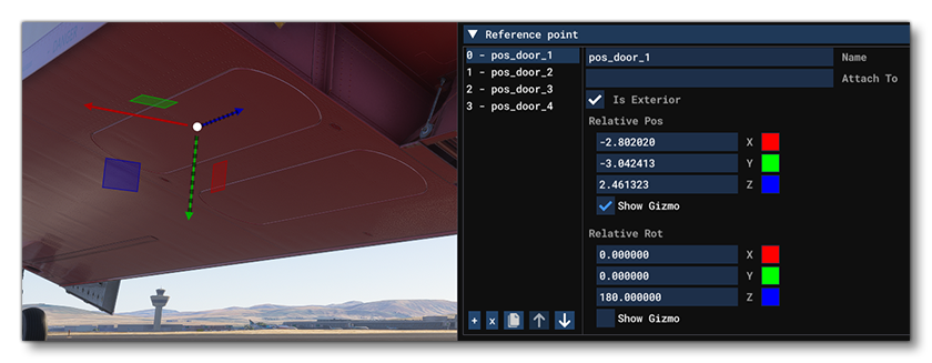 Positioning The Door Reference Points In The Simulation