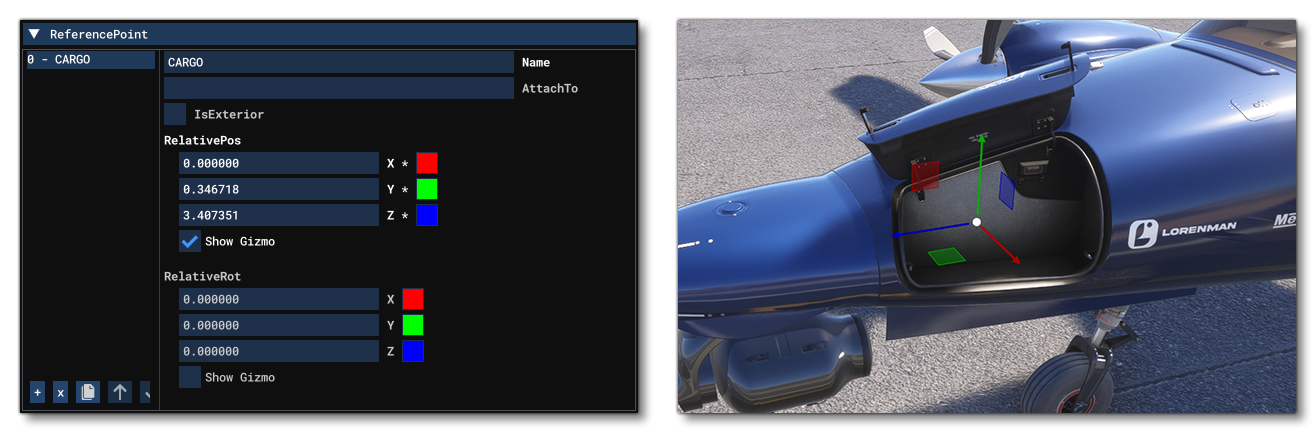 Reference Point Creation For A Load