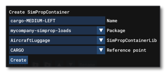 Creating A SimProp Container From The Scenery Editor