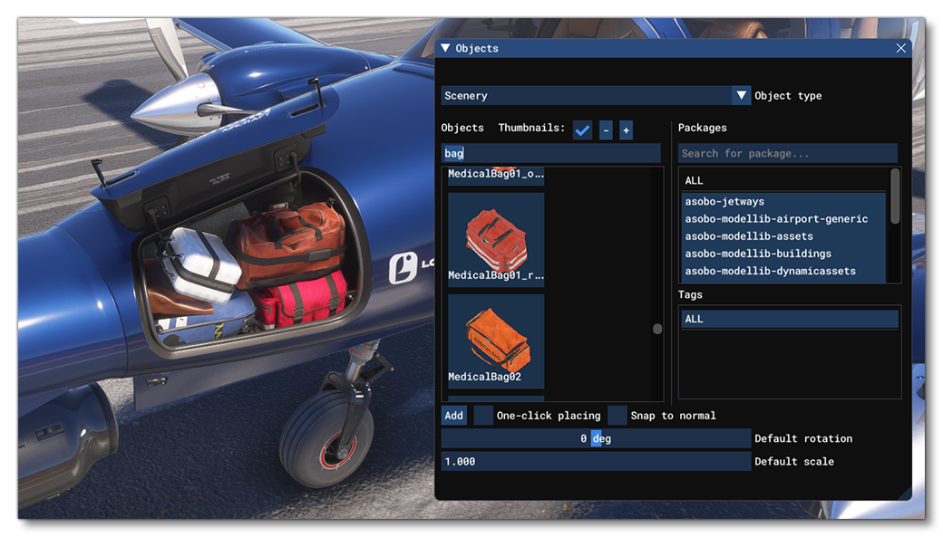 Placing Objects In The Cargo SimProp Container