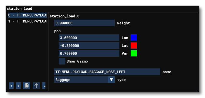 Station Load Setup Example
