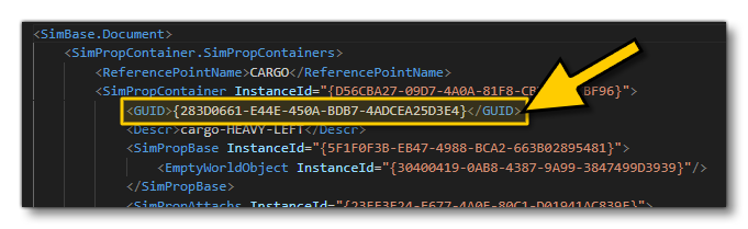 The GUID Of A SimProp Container