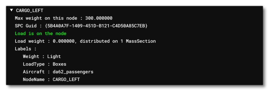 Node Information In The Loads Debug