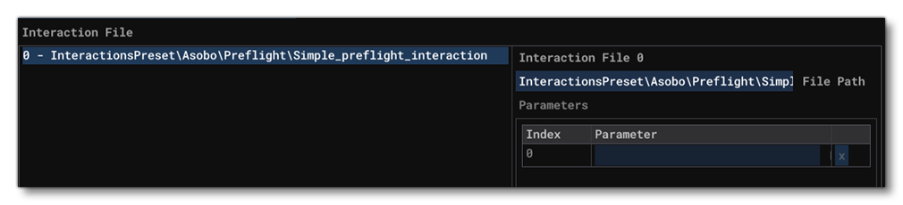 The InteractionFile In The SimObject Editor