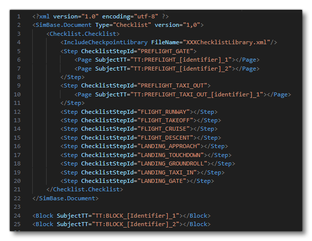 Example Of Where To Paste The Block XML