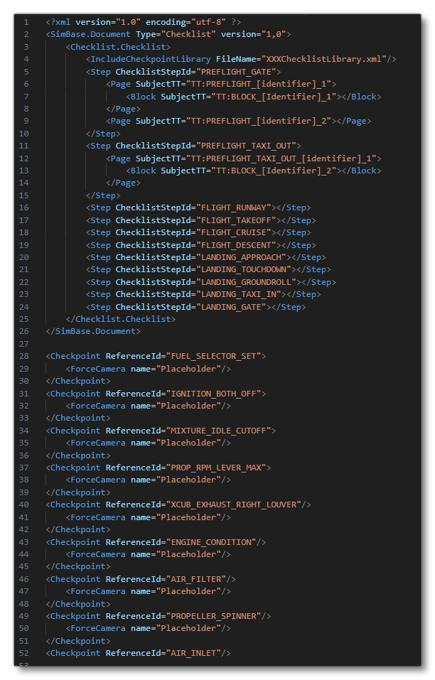 Example Of Where To Paste The Checkpoint XML