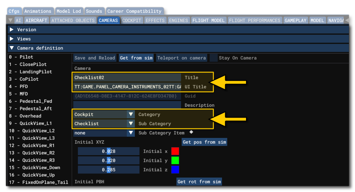 Example Of The Setup For A Checklist Camera