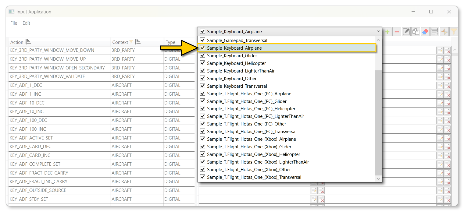 Selecting The Sample Device Profile To Duplicate