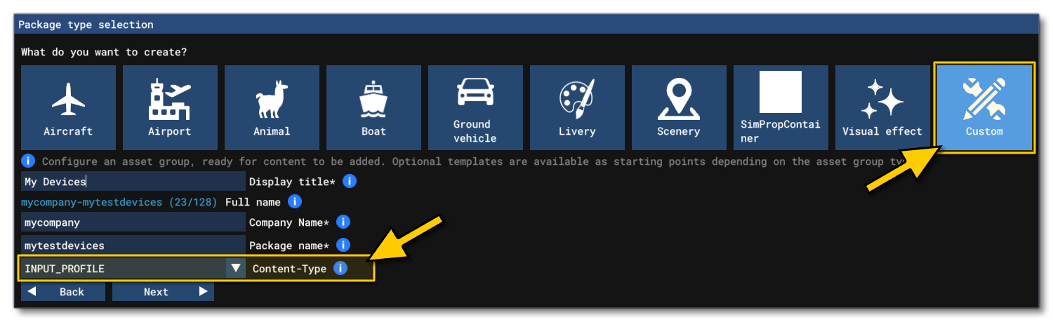 Device Profile Package Setup