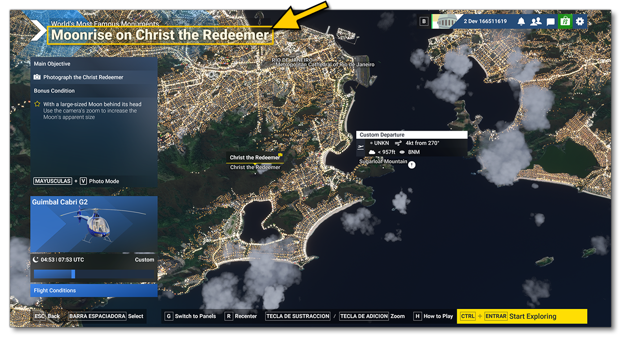 Page Title On The Objective Screen In The Simulation