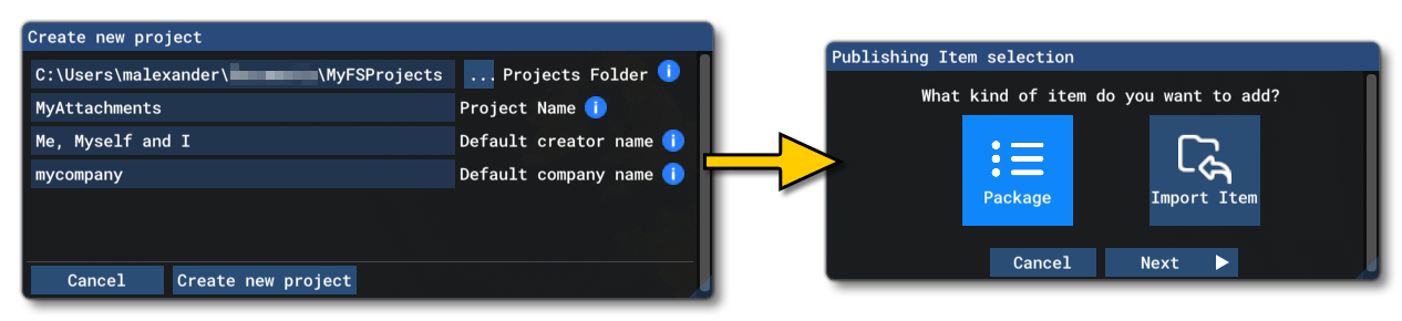 Creating An Attachment Package