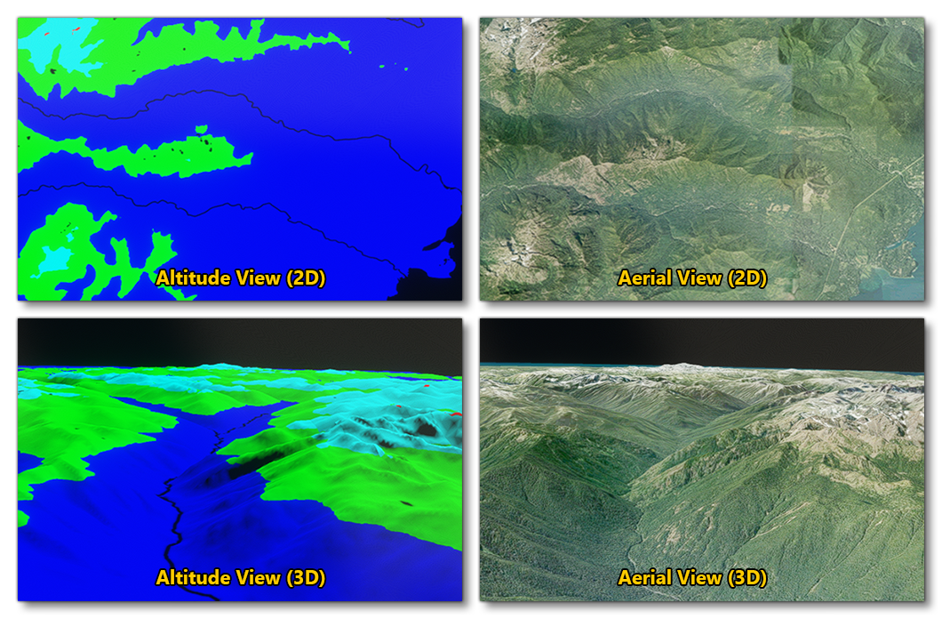 Examples Of The Different Map Views