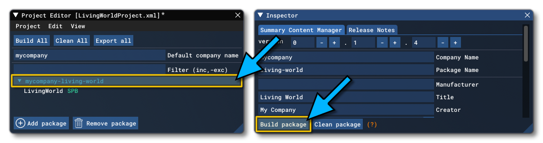 Building The LivingWorld Sample Project